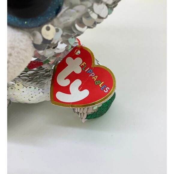 flippable TY mistletoe plush 7" tall plush toy stuffed animal  doll NEW - Picture 5 of 10